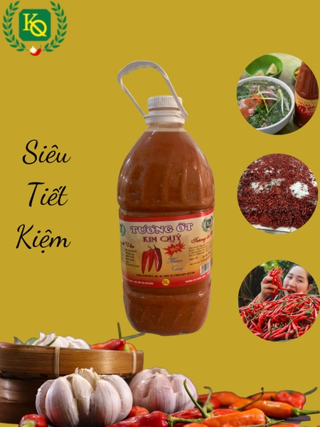 Tương ớt Kim Quý phiên bản siêu tiết kiệm ( can 5 lít )
