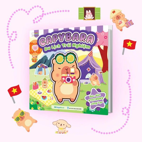 Sách Bóc Dán Capybara - Du Lịch Trải Nghiệm