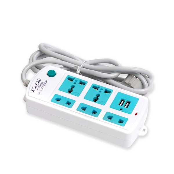 Ổ Cắm Điện Kolead 5 Ổ Cắm 2 Cổng Usb K-236U