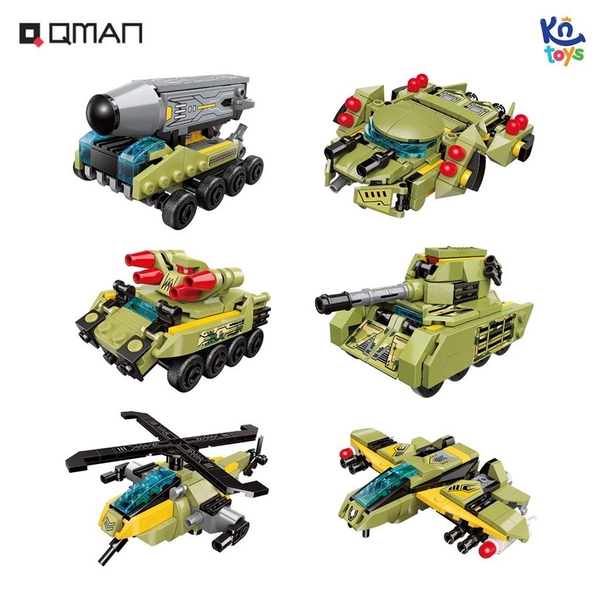 Đồ Chơi Xếp Hình Qman - Biệt Đội Quân Sự (Bán Lẻ) 41108
