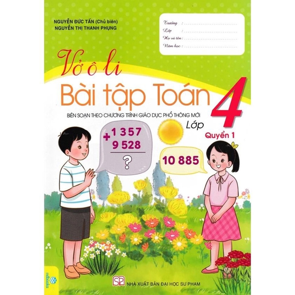 Vở Ô Li Bài Tập Toán Lớp 4 Quyển 1 (Chương Trình Giáo Dục Phổ Thông Mới)