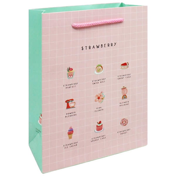 Túi Giấy Hoa Văn 3D MI Dọc Size L