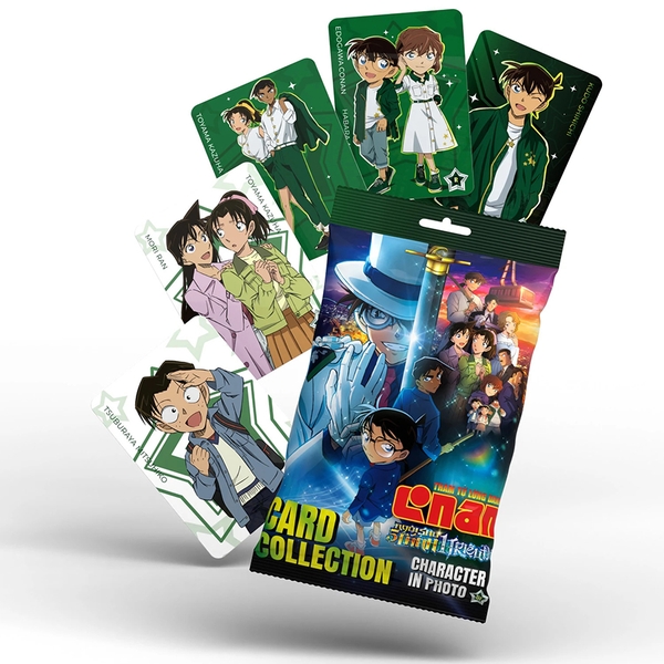 Card Collection: Thám Tử Lừng Danh Conan Movie 27 - Ngôi Sao 5 Cánh 1 Triệu Đô - Character in Photo (5 Cards Ngẫu Nhiên/Túi)