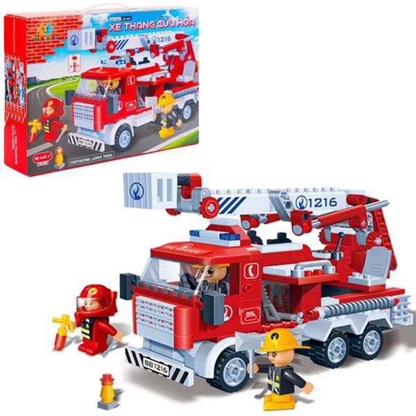 Đồ Chơi Lắp Ráp Xe Thang Cứu Hỏa - Firefighting Ladder Truck
