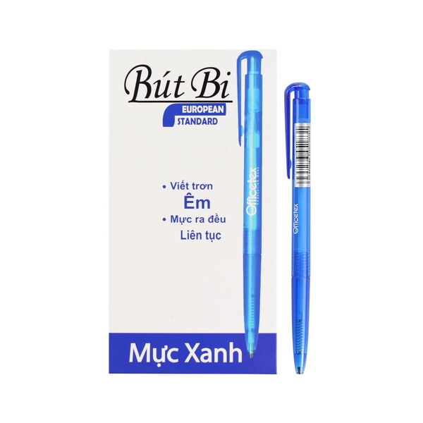 Bút Bi Mực Xanh Officetex 0.7mm B05