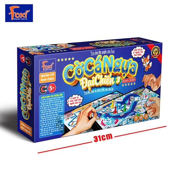 Đồ Chơi Foxi Cờ Cá Ngựa Đại Chiến 3 Nam Châm