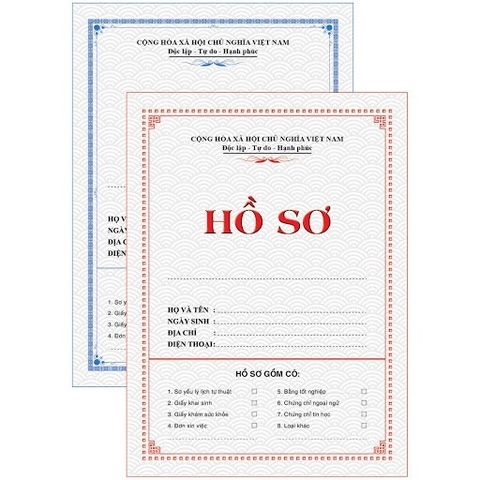 Vỏ Hồ Sơ Xin Việc Cao Cấp Hải Tiến