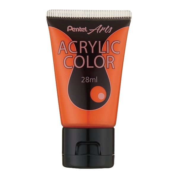 Tuýp Màu Vẽ Acrylic Pentel WA2-T03E Màu Cam
