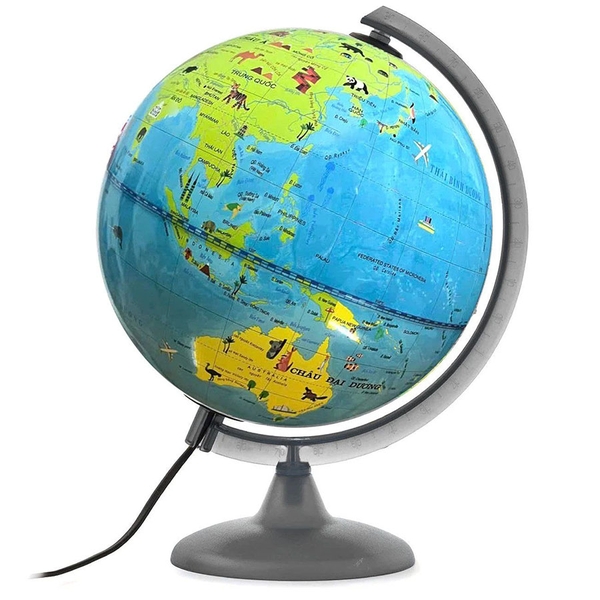 Địa Cầu Khám Phá Động Vật Phi 30 Đế Nhựa