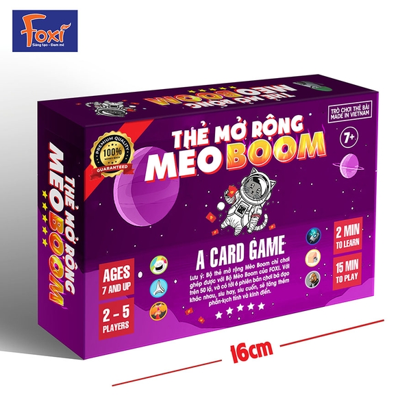 Đồ Chơi Foxi Thẻ Mở Rộng Mèo Boom