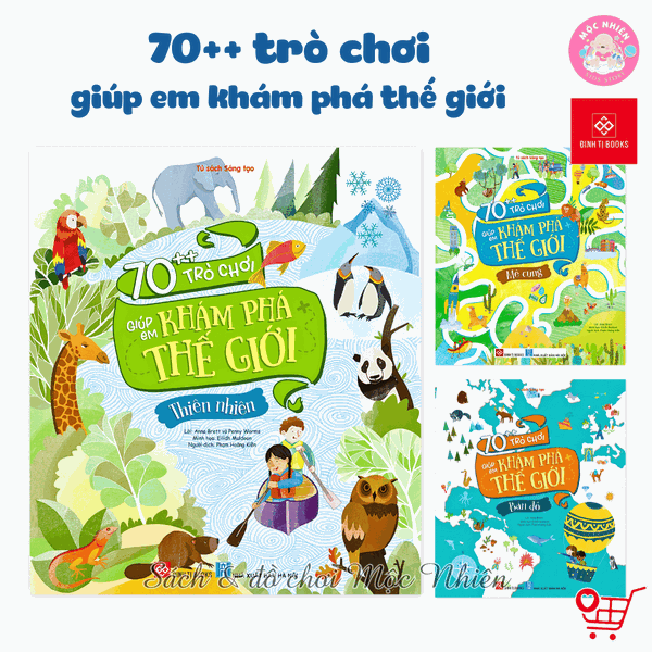 Sách - 70++ trò chơi giúp em khám phá thế giới - Đinh Tị Books