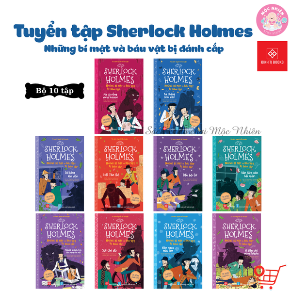 Combo 10 Quyển Sách - Tuyển tập Sherlock Holmes - Những bí mật và báu vật bị đánh cắp - Đinh Tị Books