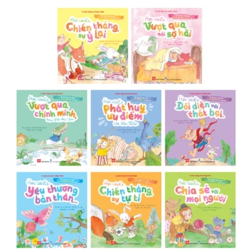 Combo 8 Cuốn Sách - Bồi dưỡng tính cách tự tin và mạnh mẽ cho trẻ 3-6 tuổi
