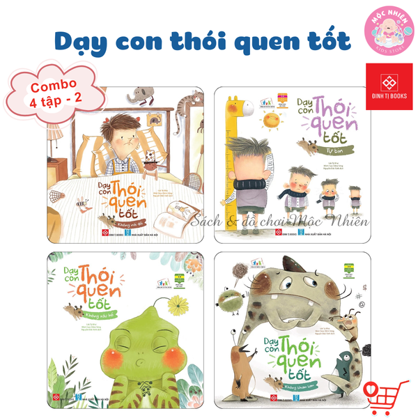 Combo 4 cuốn sách Phần 2 - Dạy con thói quen tốt - Đinh Tị Books