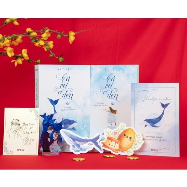 Bộ 03 tập Sách Cá Voi Cô Đơn (Bản đặc biệt kèm quà tặng) - Tiểu Thuyết Ngôn Tình Chữa Lành - Hàm Yên - Amun Đinh Tị