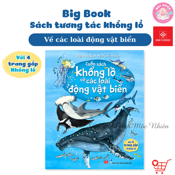 Big Book 168N - Cuốn sách khổng lồ về các loài động vật biển - Đinh Tị Books
