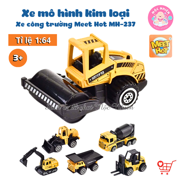 Đồ chơi Xe mô hình 1:64 - Xe công trình Meet Hot MH-237 - Dành cho bé từ 3 tuổi