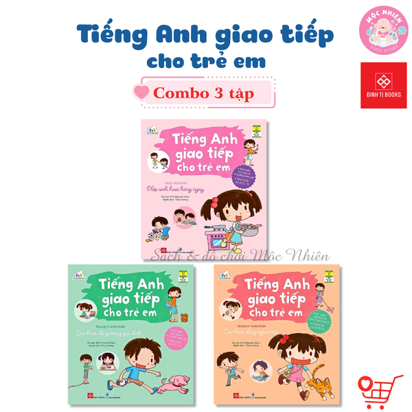 Combo 03 cuốn Sách - Tiếng Anh giao tiếp cho trẻ em - Đinh Tị Books