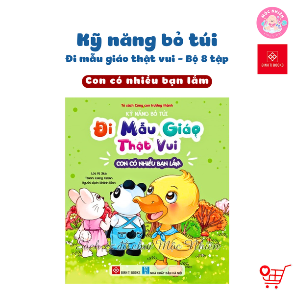 Sách - Kỹ năng bỏ túi, Đi mẫu giáo thật vui - Đinh Tị Books (Lẻ cuốn)