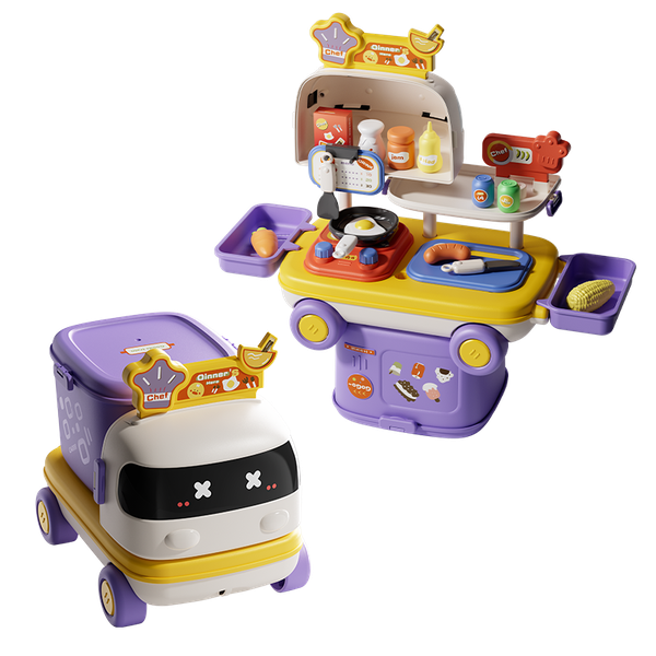 Bộ đồ chơi nhập vai Xe lưu động cho trẻ từ 3 tuổi - Chất liệu nhựa ABS cao cấp - Toys&Joys