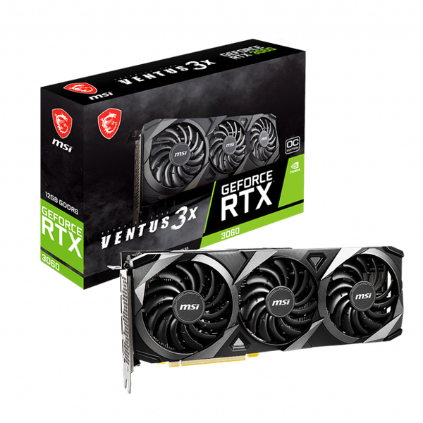 MSI GeForce RTX 3060 VENTUS 3X 12G OC V2 (LHR)