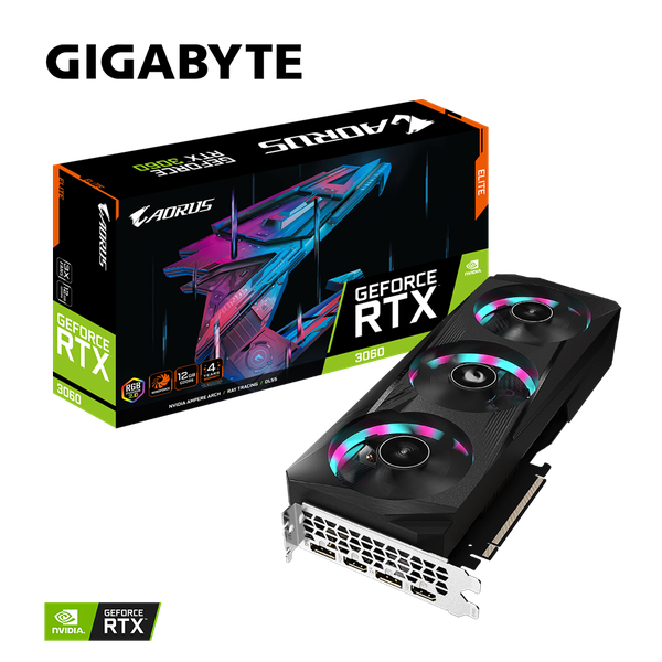 GIGABYTE AORUS GeForce RTX 3060 ELITE 12G (rev 2.0)