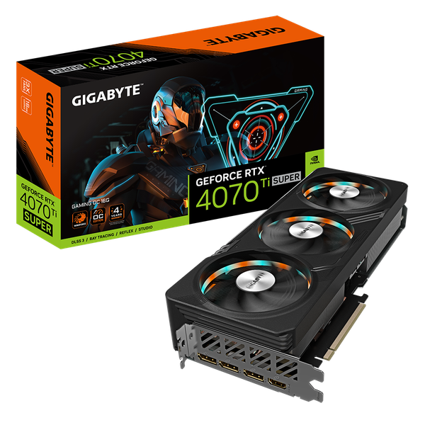 GIGABYTE GeForce RTX 4070 Ti SUPER GAMING OC 16GB