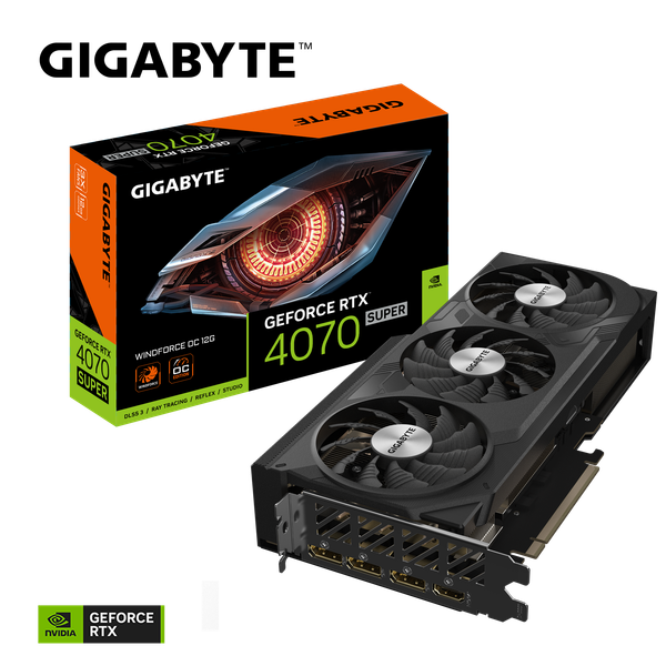 GIGABYTE GeForce RTX 4070 SUPER WINDFORCE OC 12GB
