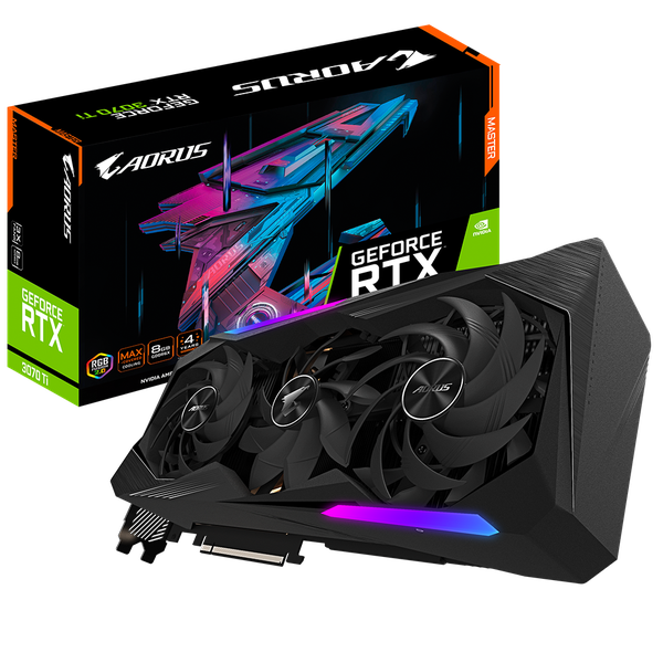 CŨ (2HAND) GIGABYTE AORUS GeForce RTX 3070 Ti MASTER 8G