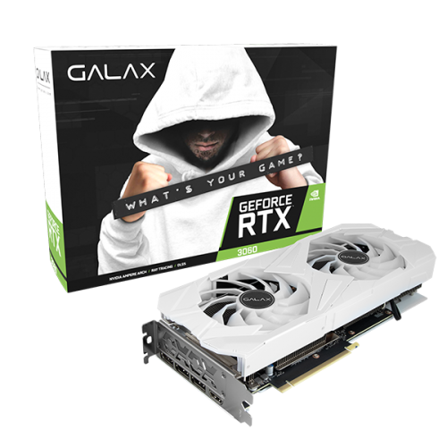 VGA GALAX GeForce RTX™ 3060 EX White (1-Click OC) 12GB GDDR6