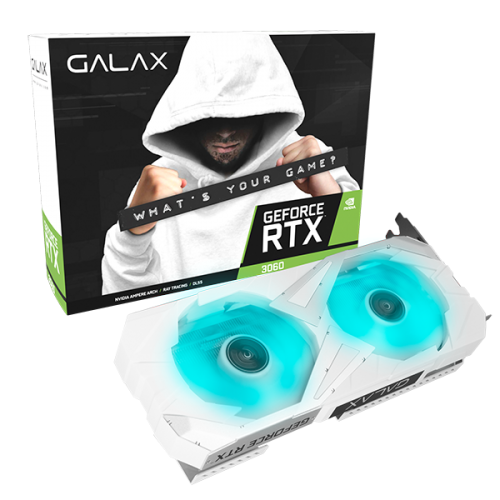 VGA GALAX GeForce RTX™ 3060 EX White (1-Click OC) 12GB GDDR6