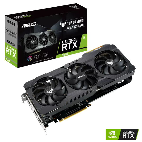 ASUS TUF Gaming GeForce RTX 3060 OC 12GB GDDR6 CŨ (2HAND)