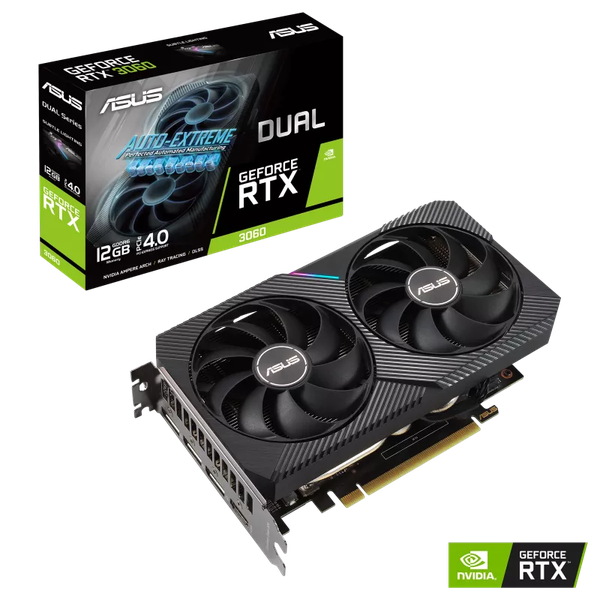 ASUS Dual GeForce RTX 3060 V2 12GB GDDR6 CŨ (2HAND)