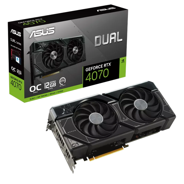 ASUS Dual GeForce RTX™ 4070 OC Edition 12GB GDDR6X