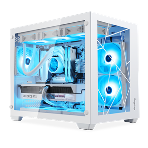 CASE SEGOTEP LUMI II WHITE (M-ATX, ITX, màu trắng)