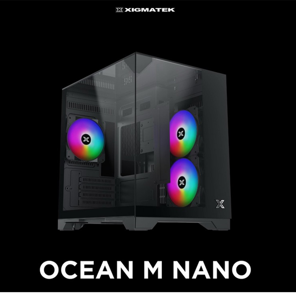 VỎ CASE XIGMATEK OCEAN M NANO (EN45400) M-ATX - NO FAN ĐEN/TRẮNG