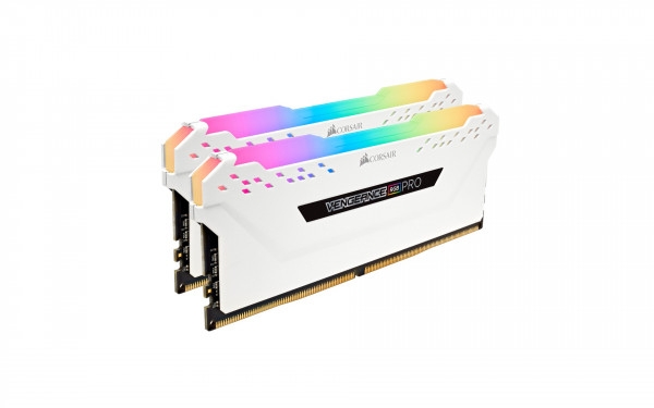 Ram Corsair DDR5, 5200MHz 32GB 2x16GB DIMM, VENGEANCE RGB White Heatspreader, RGB LED, 1.25V (CMH32GX5M2B5200C40W)