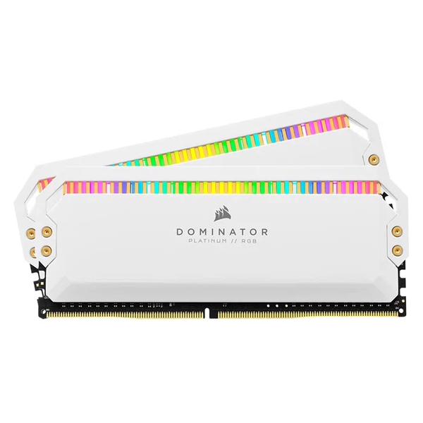 Ram Corsair DDR5, 5200MHz 32GB 2x32GB DIMM, DOMINATOR PLATINUM RGB White Heatspreader, RGB LED, C40, 1.25V (CMT64GX5M2B5200C40W)