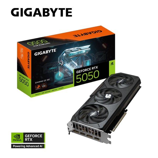 Card màn hình Gigabyte GeForce RTX 5050 Gaming OC 8GB