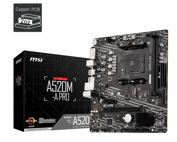 Mainboard MSI A520M-A PRO