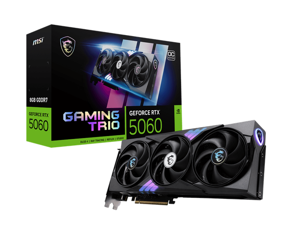 Card màn hình MSI GeForce RTX 5060 8G GAMING TRIO OC Edition
