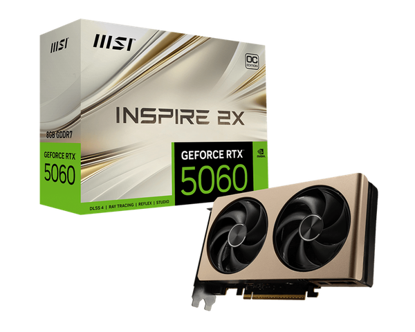 Card màn hình MSI GeForce RTX 5060 8G INSPIRE 2X OC