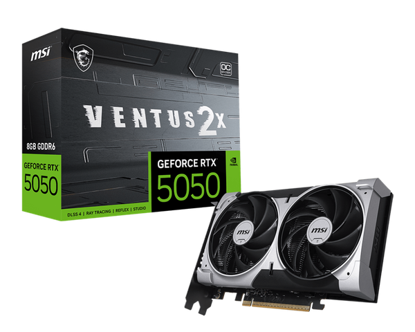 Card màn hình MSI GeForce RTX 5050 Ventus 2X OC 8GB