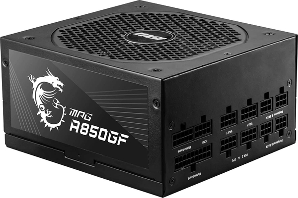 Nguồn máy tính MSI MPG A850GF - 80 Plus Gold - Full modular (850W)