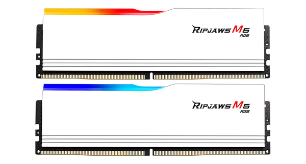 RAM DR5 32G BUSS 5200 GSKILL RIPJAWS M5 WHITE RGB (F5-5200J4040A 16GX2-RM5RW)
