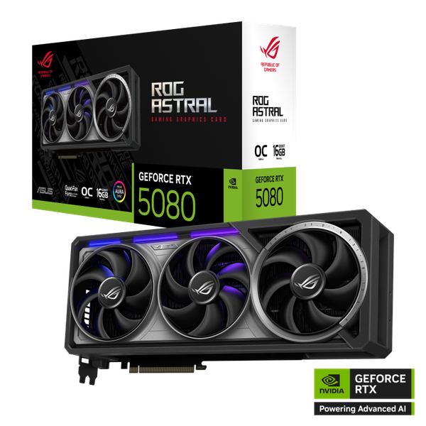 CARD MÀN HÌNH ASUS ROG ASTRAL GEFORCE RTX 5080 16GB OC GDDR7