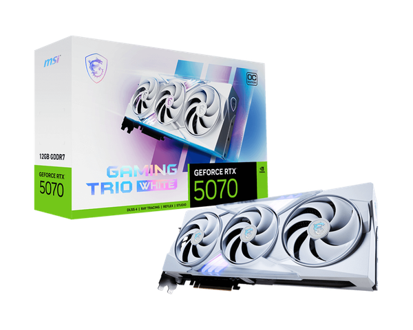 Card màn hình MSI GeForce RTX 5070 12G GAMING TRIO OC WHITE