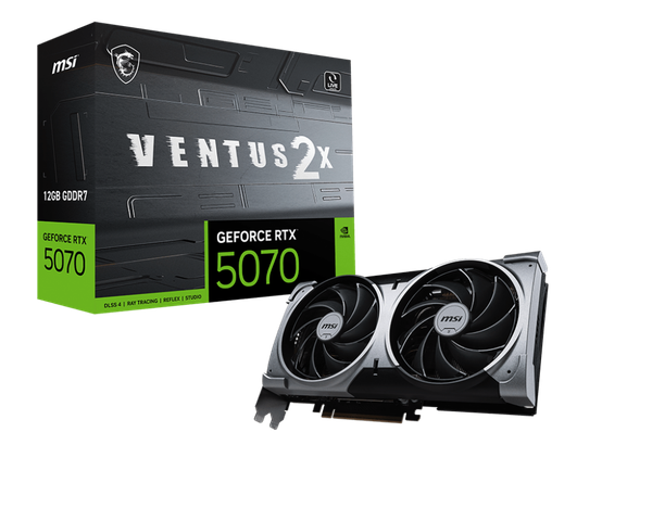 Card màn hình MSI GeForce RTX 5070 12G VENTUS 2X