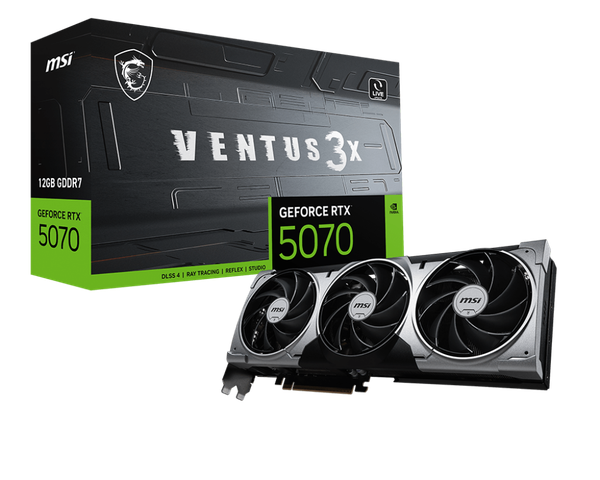 Card màn hình MSI GeForce RTX 5070 12G VENTUS 3X