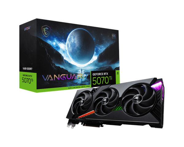 Card màn hình MSI GEFORCE RTX 5070 Ti 16GB VANGUARD SOC